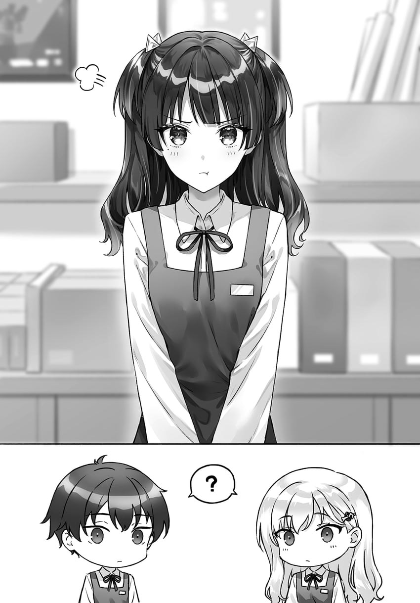 ayase saki, asamura yuuta, and kozono erina (gimai seikatsu) drawn by hiten_(hitenkei)