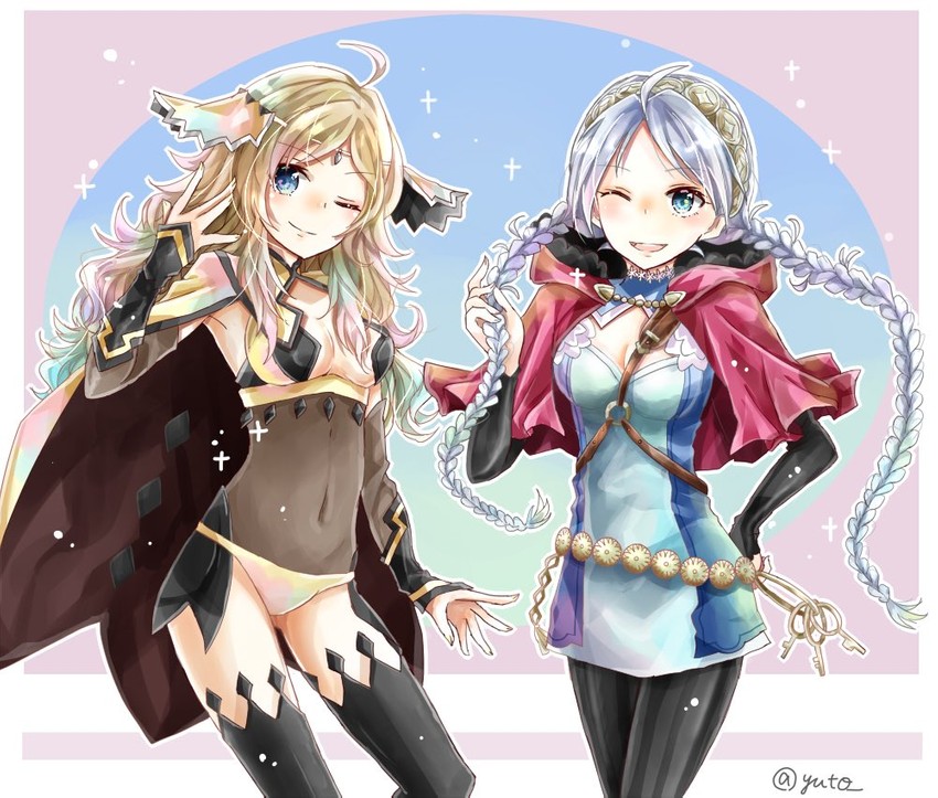 nina and ophelia (fire emblem and 1 more) drawn by yuyu_(spika)