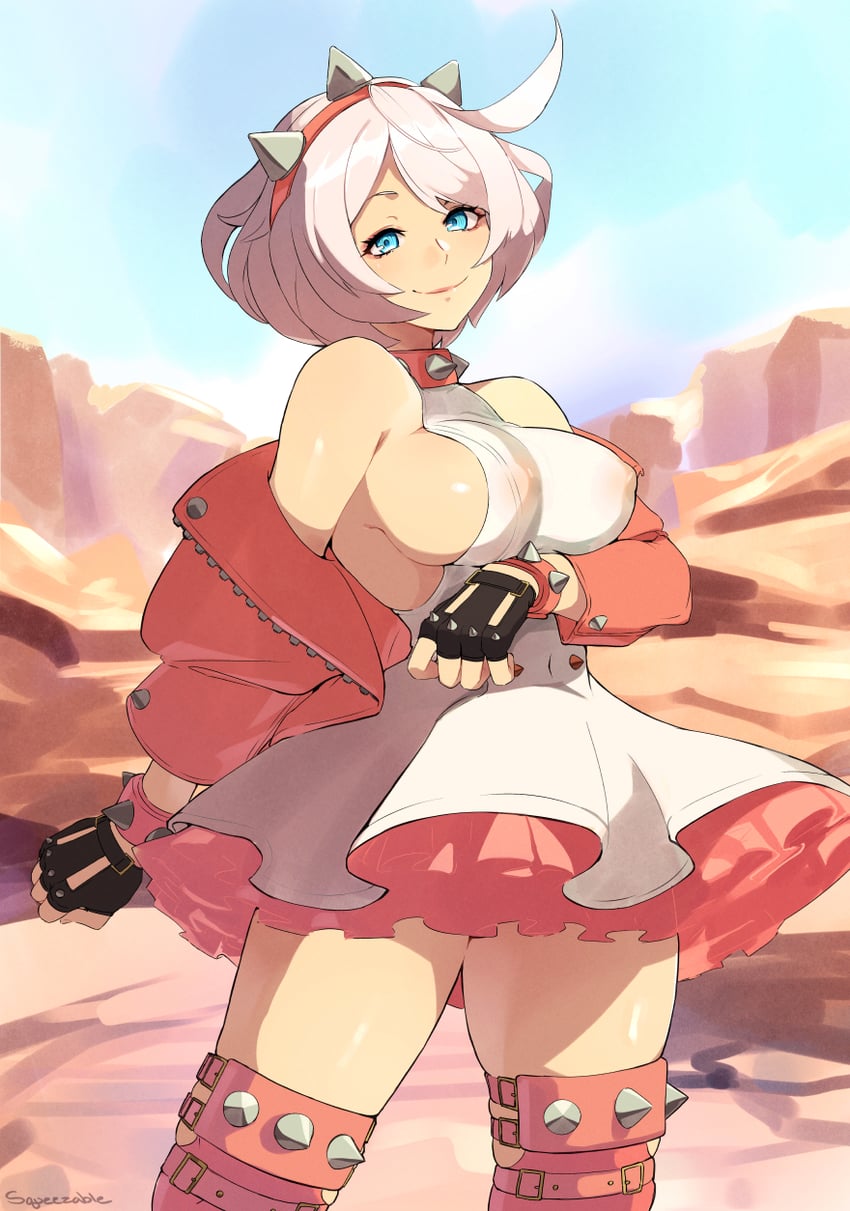 elphelt valentine (guilty gear and 1 more) drawn by squeezable_(squeezabledraws)