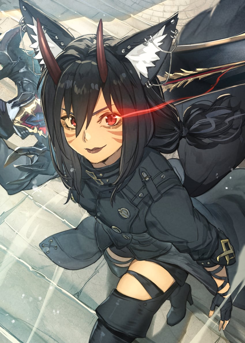 warrior of light and dark knight (final fantasy and 1 more) drawn by hide_(hideout)