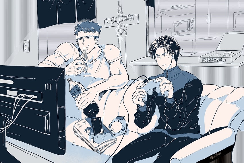 ike and zelgius (fire emblem and 1 more) drawn by eifilet