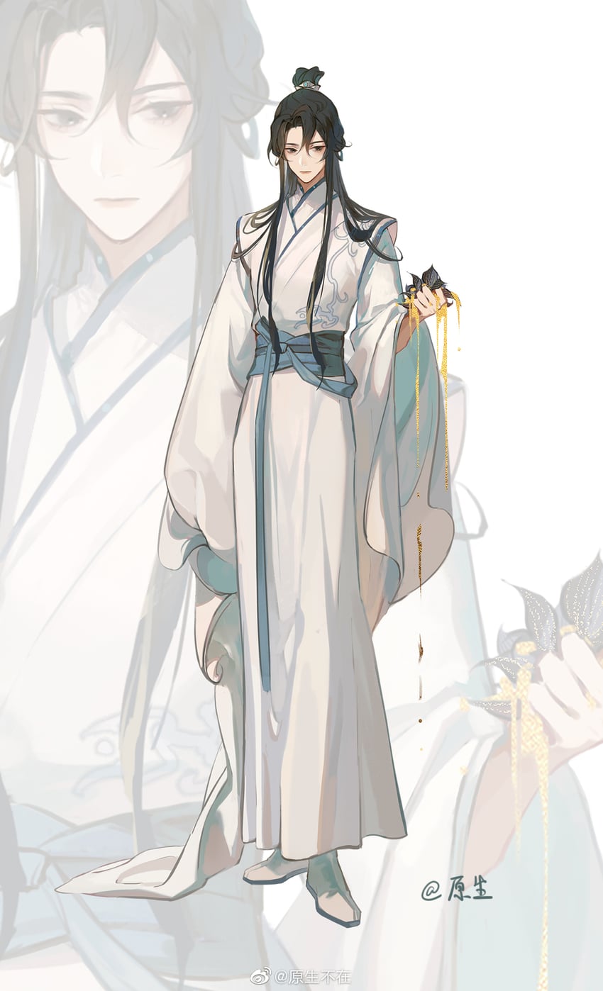 shi mei (erha he tadebai mao shizun) drawn by yuanszt-k
