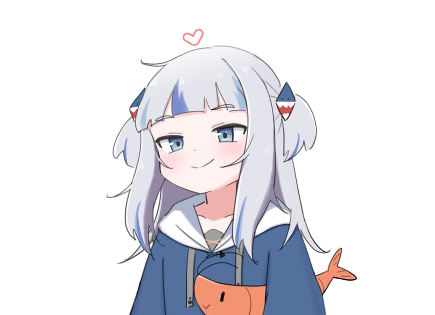 gawr gura and ebi-chan (hololive and 1 more) drawn by mosi_(mosi_ss)