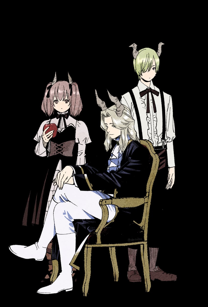 linie, lugner, and draht (sousou no frieren) drawn by abe_tsukasa