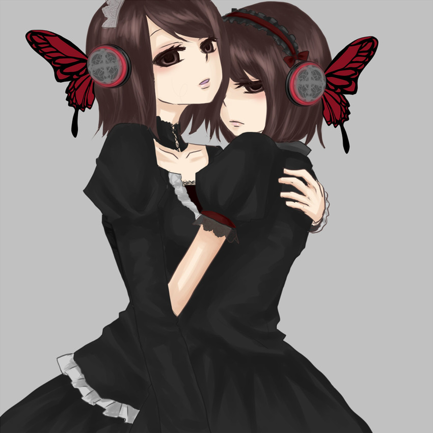 amakura mio and amakura mayu (vocaloid and 3 more) drawn by chiroron