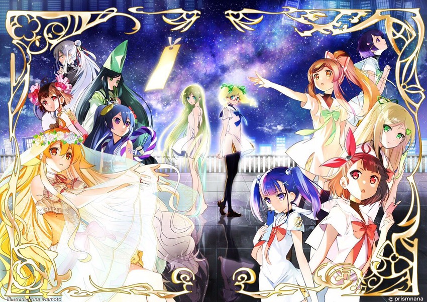 asagi asuka, washioka itaru, and oribe kotone (magical suite prism nana) drawn by iwamoto_rina