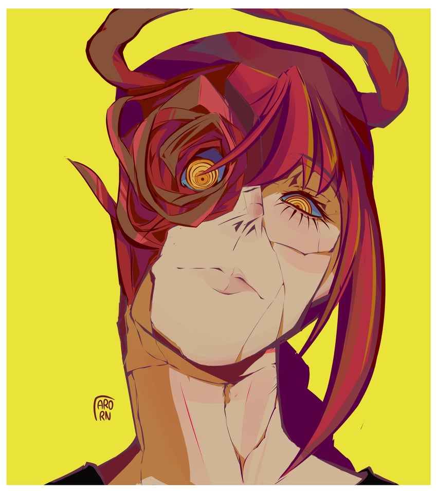 makima (chainsaw man and 1 more) drawn by aroirnn