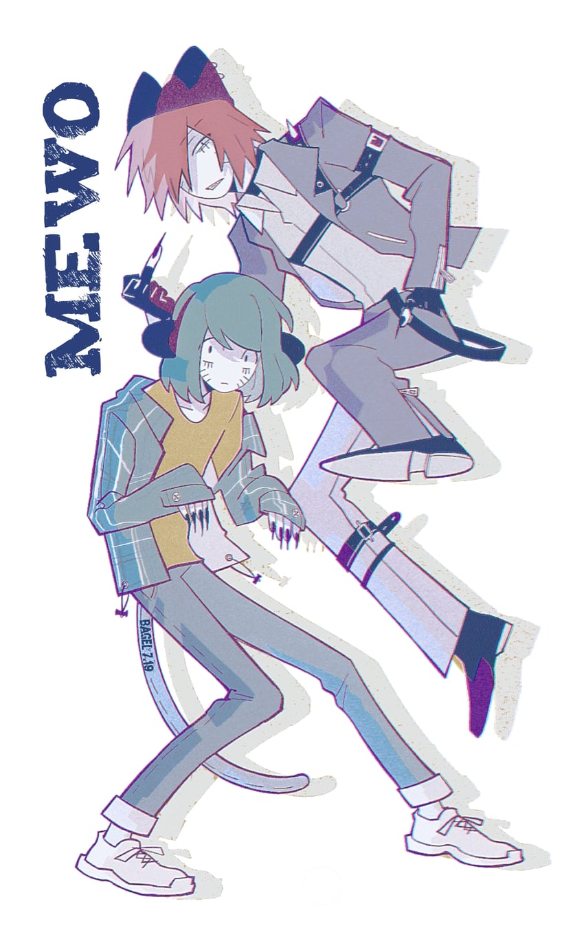 nyon and nyen (randal's friends) drawn by bagel_(xinjinjumin900341874831)