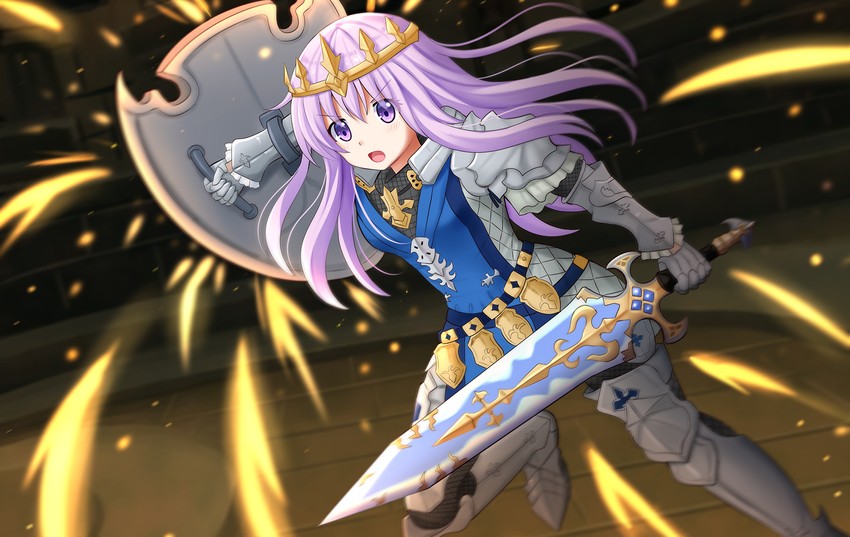 warrior of light, nepgear, and paladin (final fantasy and 2 more) drawn by kazenokaze