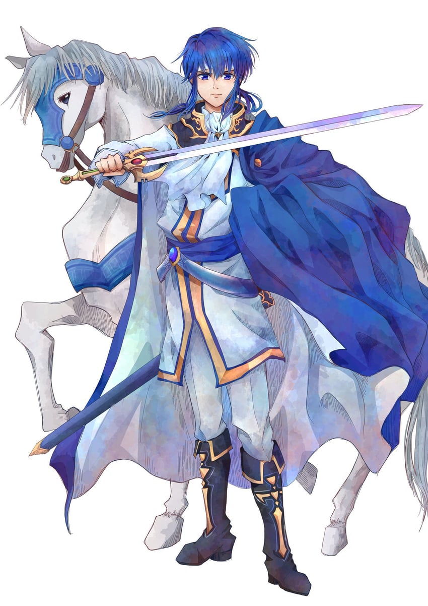 sigurd and seliph (fire emblem and 1 more) drawn by sturm_fe_k11