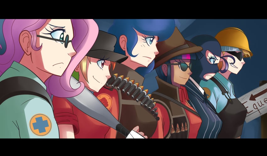 twilight sparkle, rainbow dash, pinkie pie, rarity, applejack, and 13 more (my little pony and 2 more) drawn by sally_(luna-arts)