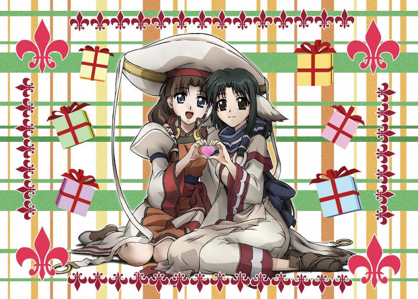 eruruu and riannon (utawarerumono and 1 more) drawn by mikage_too