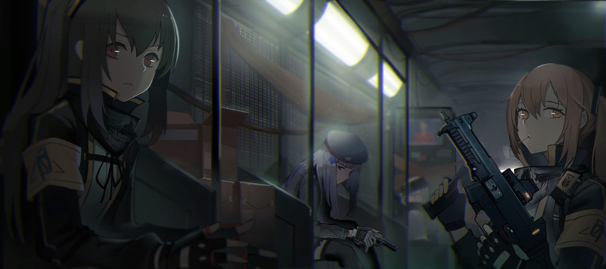 hk416, ump45, ump9, and g11 (girls' frontline) drawn by kexue