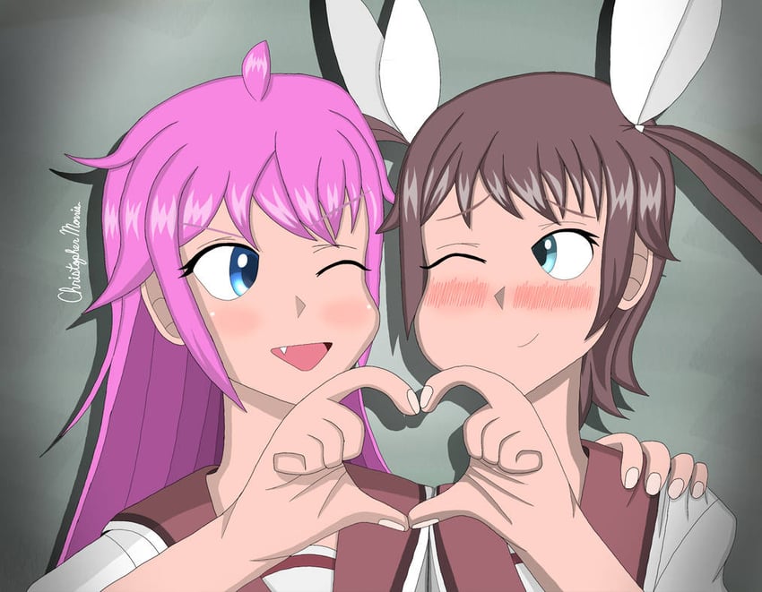 sayoko kojika and megumi tendou (gal guardians and 4 more) drawn by christophermorris