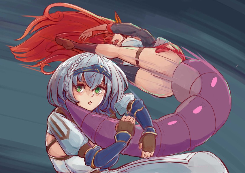 shirogane noel and kiryu coco (hololive and 1 more) drawn by jiisuri_chan