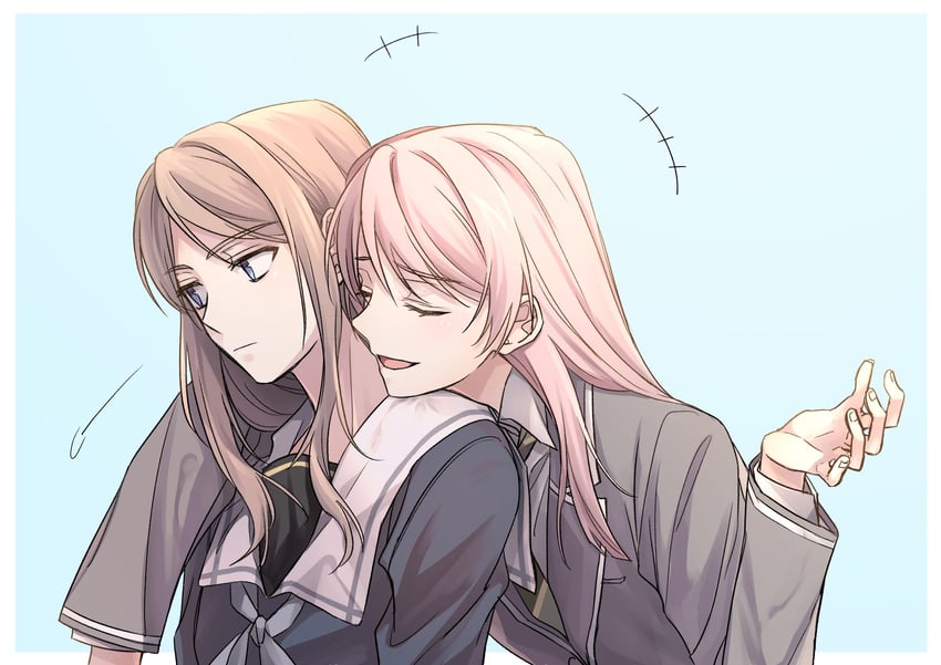 chihaya anon and nagasaki soyo (bang dream! and 1 more) drawn by crimppp77