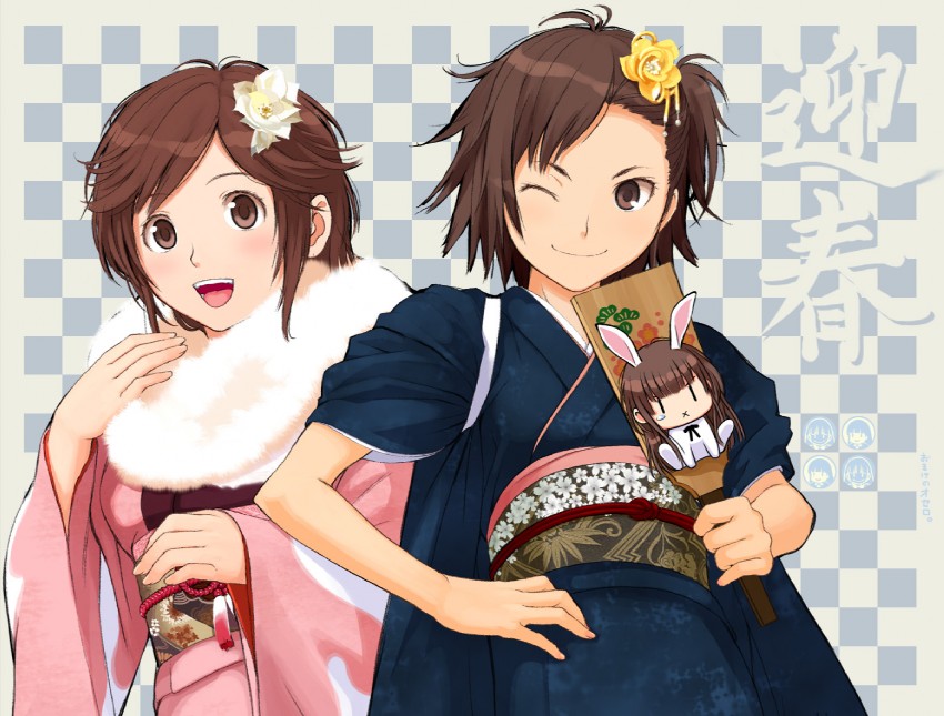 sakurai rihoko, kamizaki risa, miffy, and itou kanae (amagami and 1 more) drawn by takayama_kisai