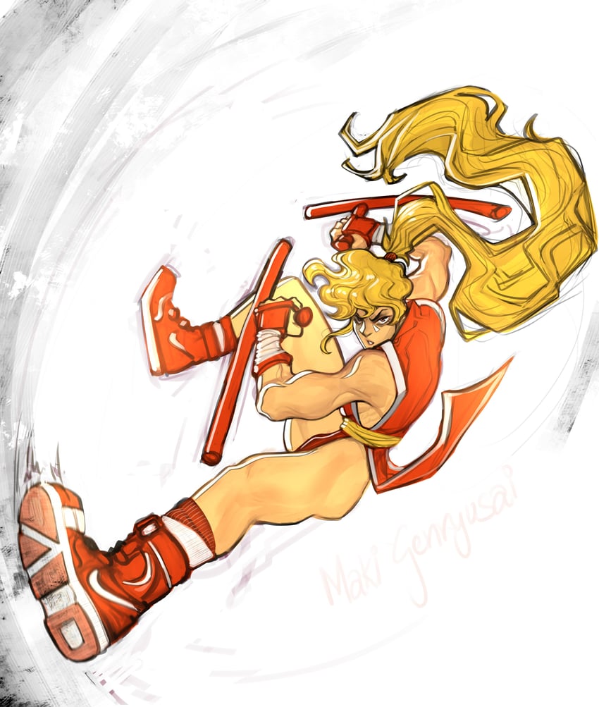 genryuusai maki (street fighter and 4 more) drawn by muhash14