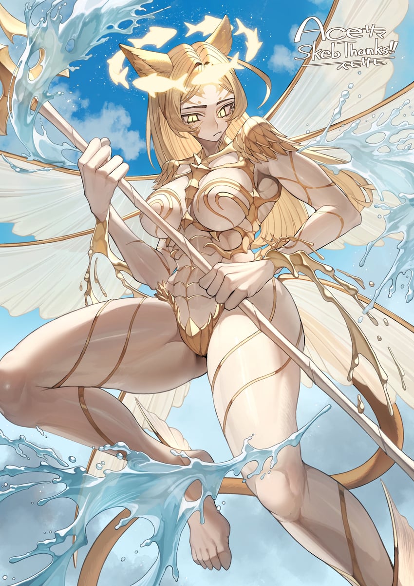 warrior of light and sin eater (final fantasy and 1 more) drawn by sumosamo