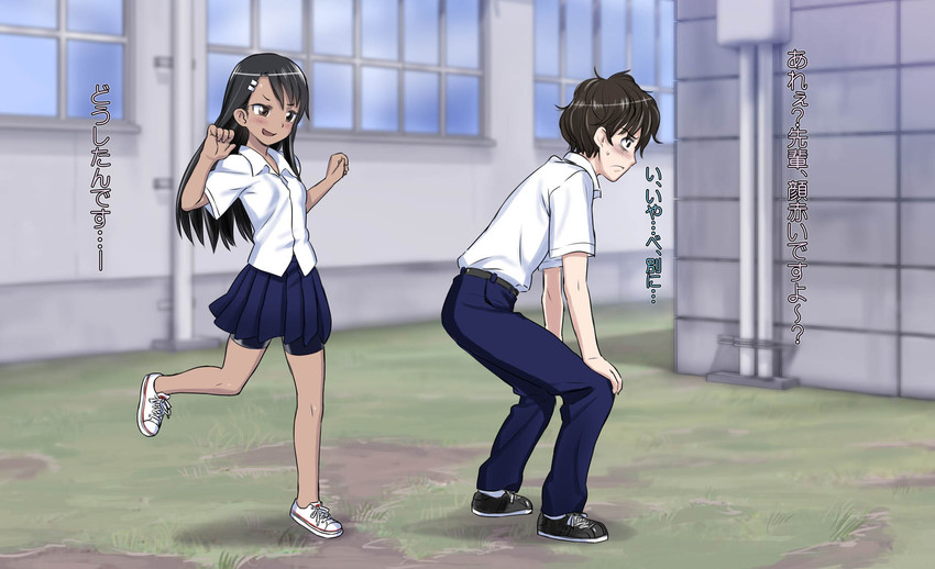 nagatoro hayase and hachiouji naoto (ijiranaide nagatoro-san) drawn by 774_(nanashi)