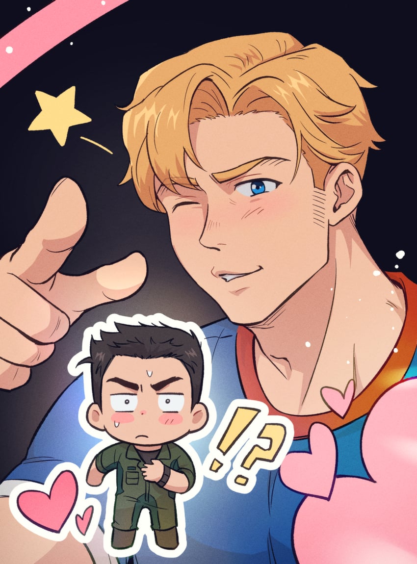 ao isami and lewis smith (yuuki bakuhatsu bang bravern) drawn by wasted_m9