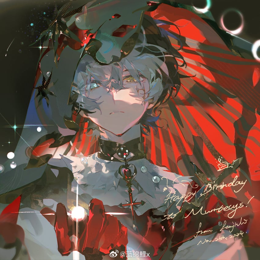 warrior of light and murrtecys ansuz (original and 2 more) drawn by lan_jinli_x