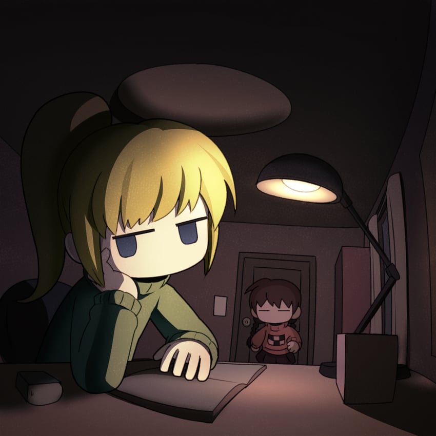 madotsuki and poniko (yume nikki) drawn by houten_(dre_a_mer)