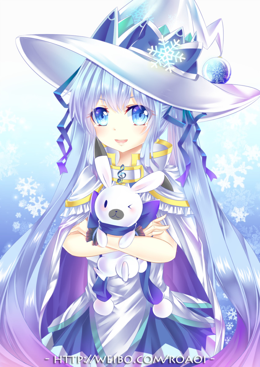 hatsune miku, yuki miku, and rabbit yukine (vocaloid and 1 more) drawn by ming_qian_luo