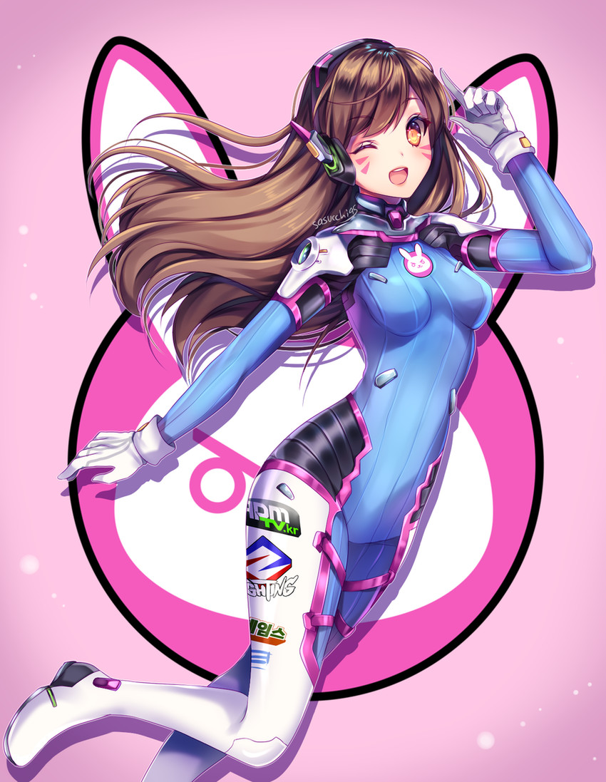 d.va (overwatch and 1 more) drawn by sasucchi95