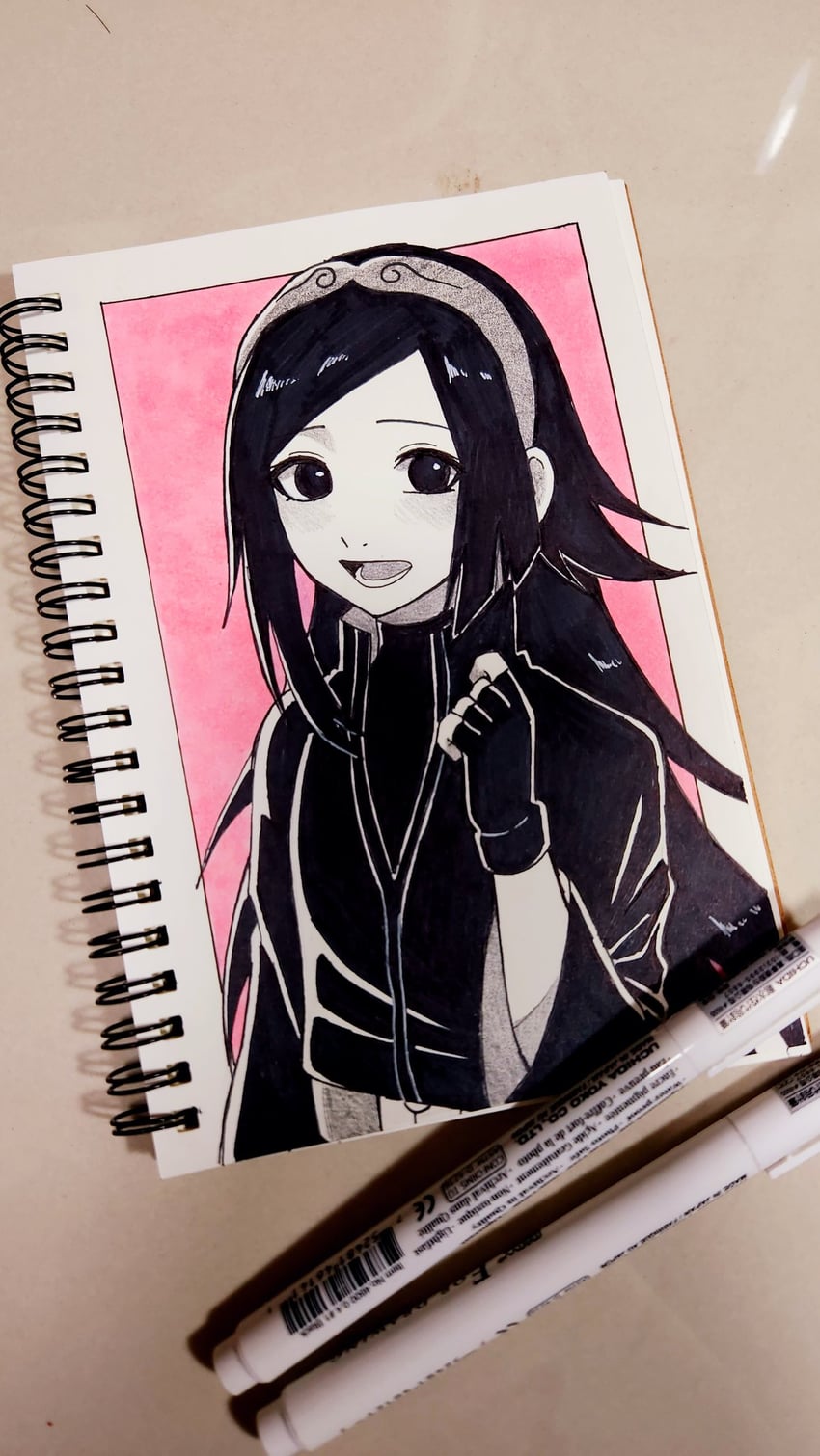 uchiha nanashi (naruto and 1 more) drawn by akina_mochi