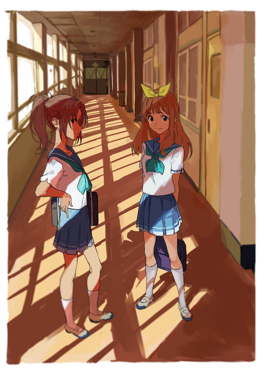 nakagawa natsuki and yoshikawa yuuko (hibike! euphonium) drawn by mou_(piooooon)