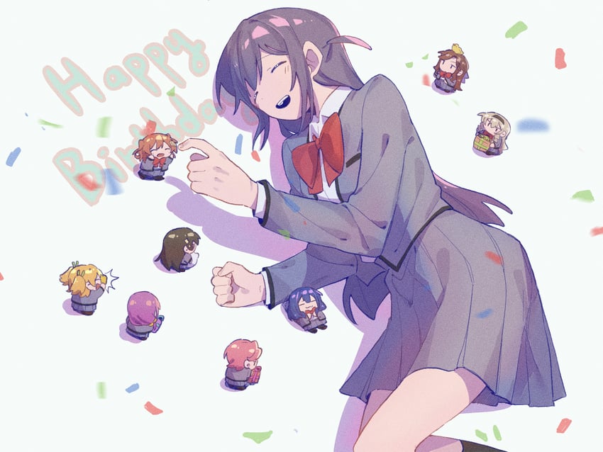 saijou claudine, tendou maya, daiba nana, aijou karen, tsuyuzaki mahiru, and 4 more (shoujo kageki revue starlight) drawn by rei931218