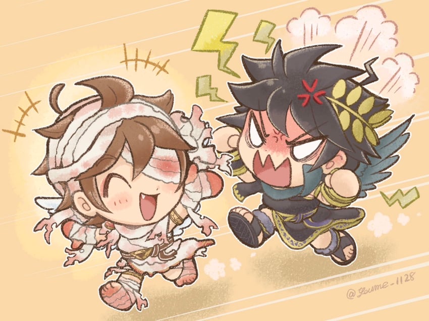 pit and dark pit (kid icarus and 1 more) drawn by suruga_kanade