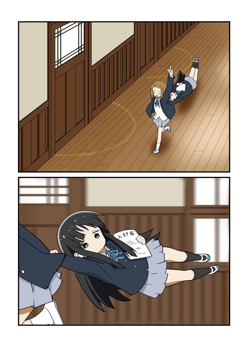 akiyama mio and tainaka ritsu (k-on! and 1 more) drawn by odenyarou