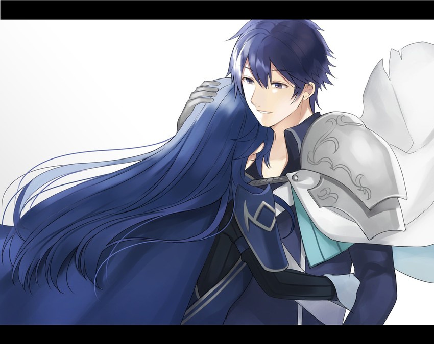 lucina and chrom (fire emblem and 1 more) drawn by aym_(ash3ash3ash)