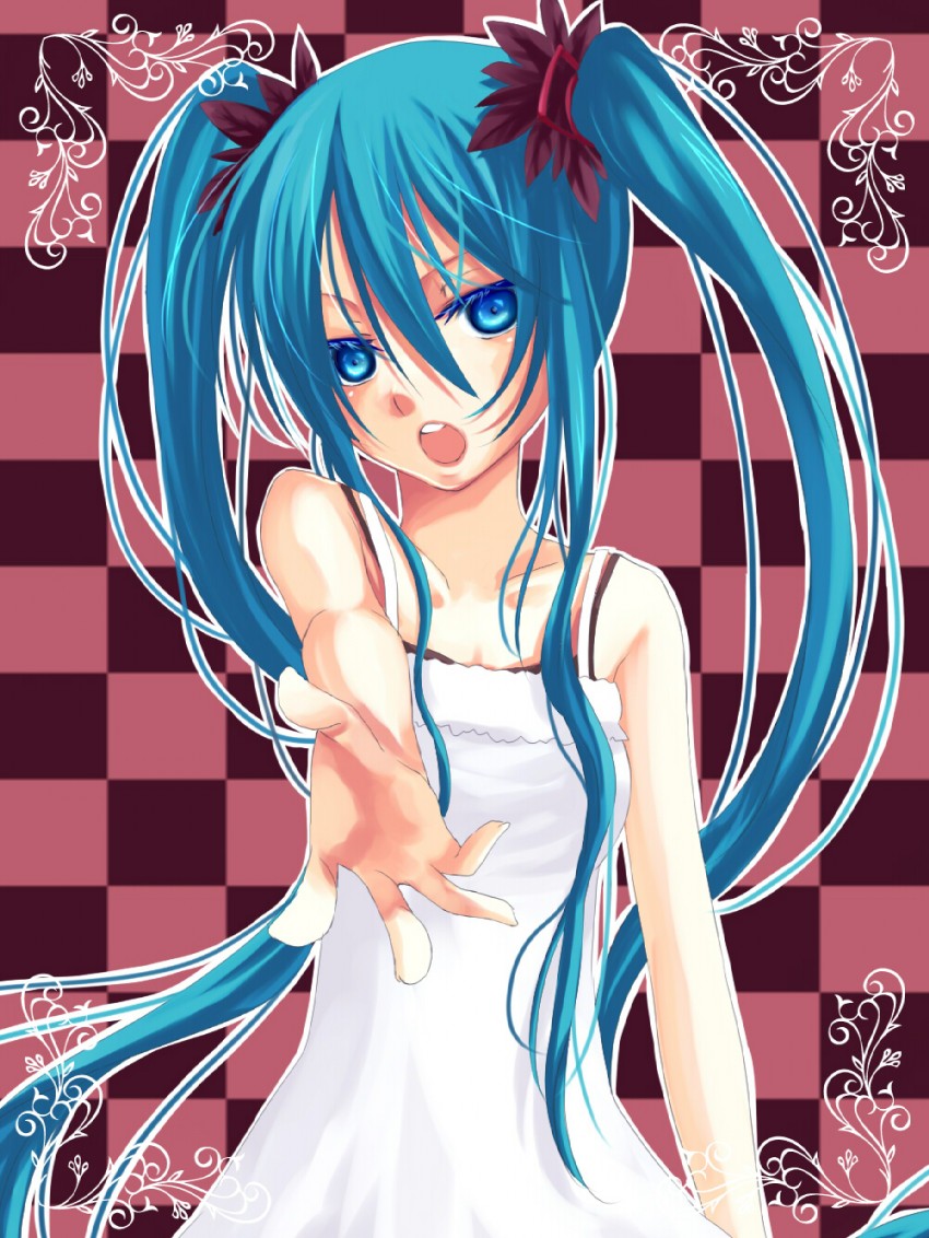 hatsune miku (vocaloid and 1 more) drawn by you_zasshoku