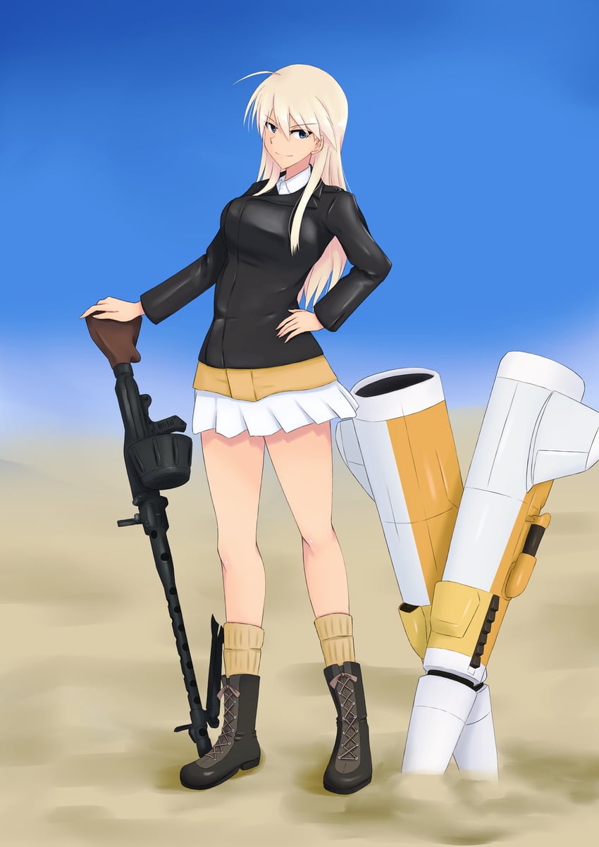 hanna-justina marseille (world witches series and 1 more) drawn by isosceles_triangle_(xyzxyzxyz)