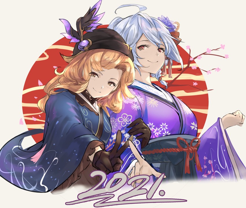 silva and tweyen (granblue fantasy) drawn by nos_(nos_tsn)