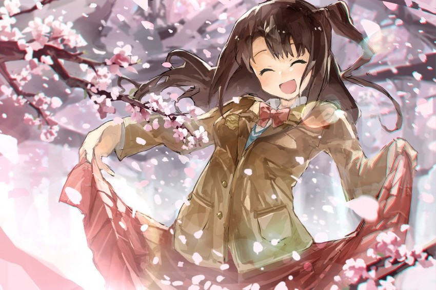shimamura uzuki (idolmaster and 1 more) drawn by ph.