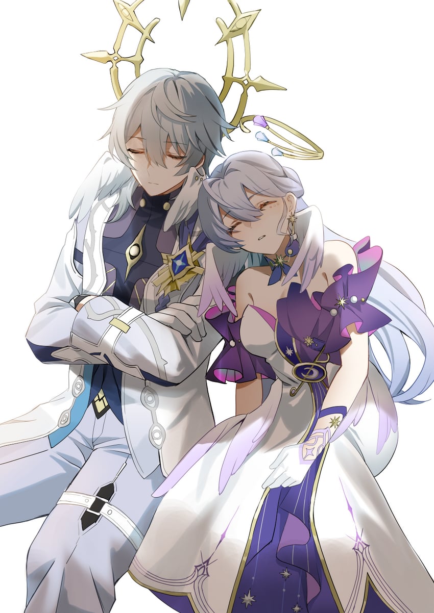 robin and sunday (honkai and 1 more) drawn by kedama_(kedamaneko)
