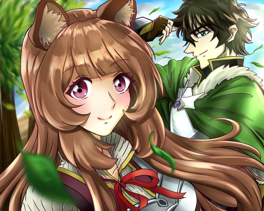 raphtalia and iwatani naofumi (tate no yuusha no nariagari) drawn by gpsmikasa_game