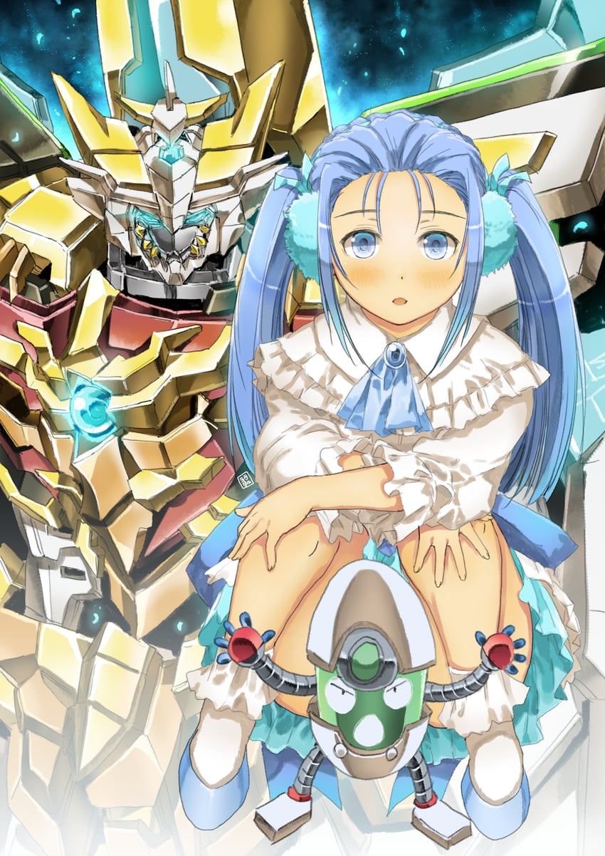 sworgrader, larua, and animo-014 (yuusha series and 1 more) drawn by garimpeiro