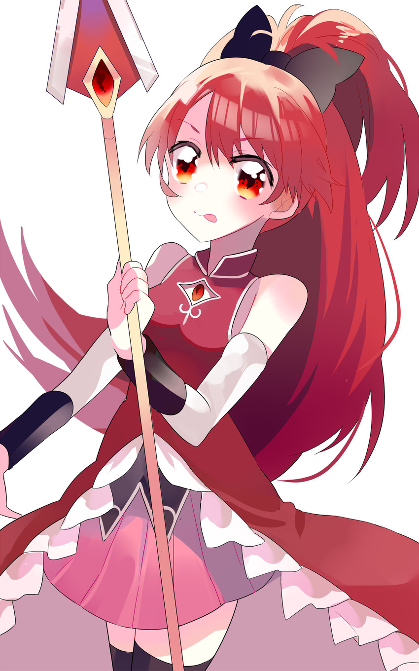 sakura kyoko (mahou shoujo madoka magica) drawn by chaa_(nbcha_)