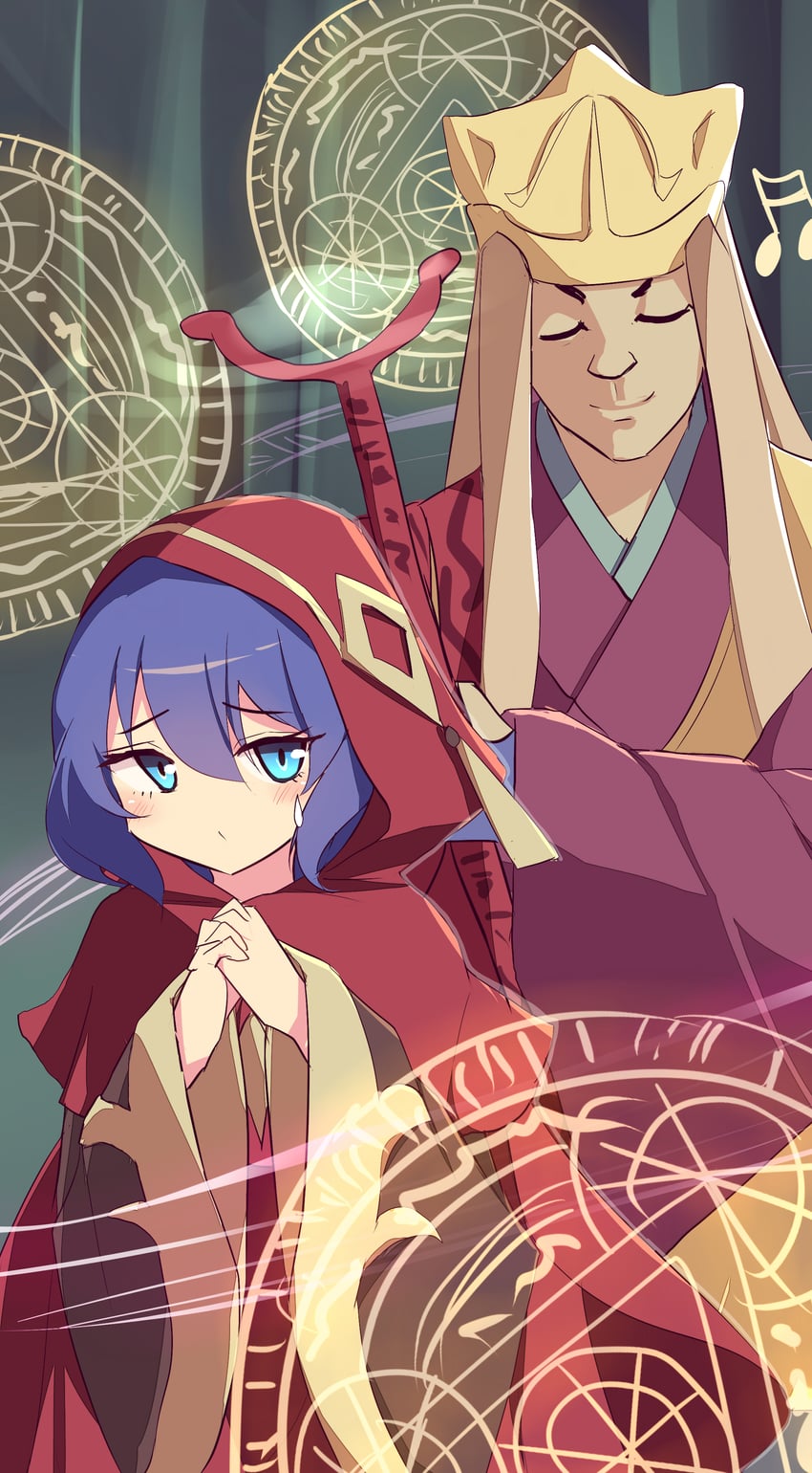 lo the prayers of the voiceless voice and jowgen the spiritualist (yu-gi-oh!) drawn by kanzakietc