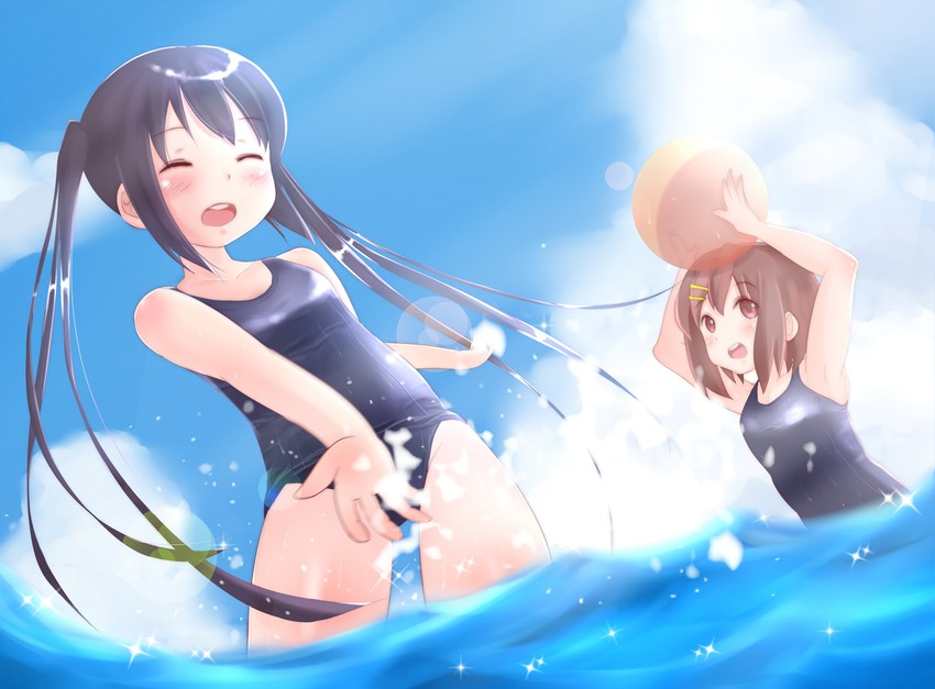 nakano azusa and hirasawa yui (k-on!) drawn by tateshina
