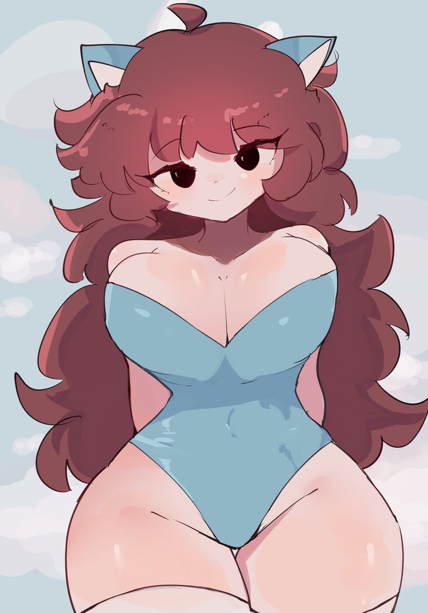 girlfriend (friday night funkin') drawn by hoshoidk