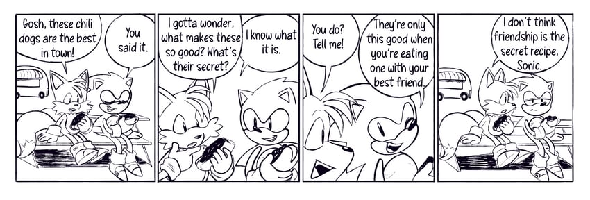 sonic the hedgehog, tails, classic sonic, and classic tails (sonic and 1 more) drawn by sonic_the_strip
