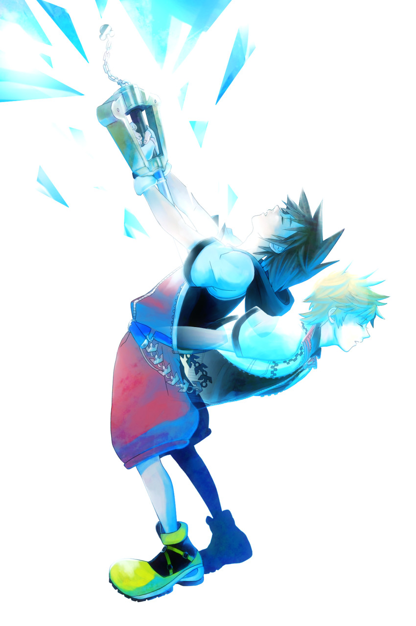 sora and roxas (kingdom hearts) drawn by a5_arashi