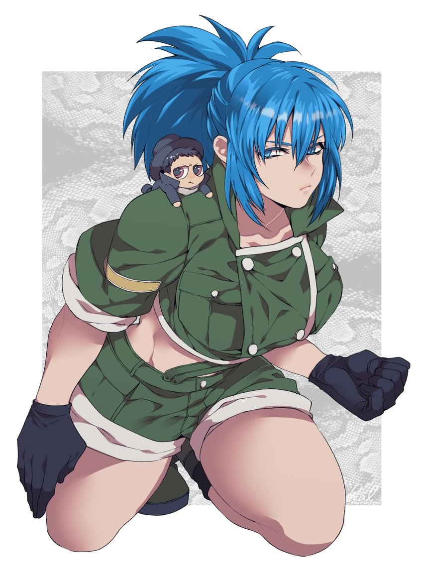 leona heidern (original and 1 more) drawn by cov_hal