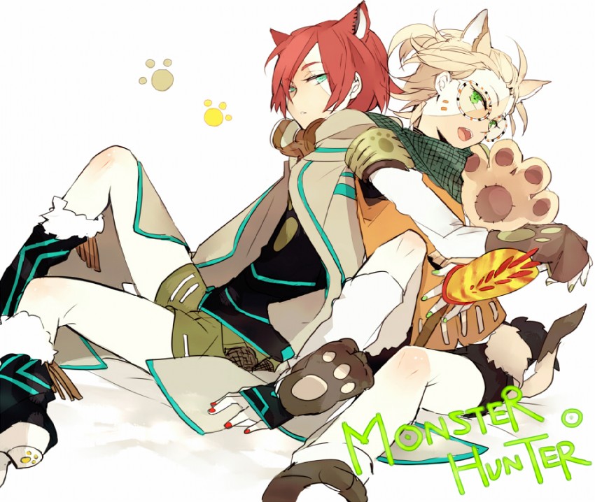 kiyama hiroto and dylan keith (monster hunter and 1 more) drawn by suou_(sdurorhr)